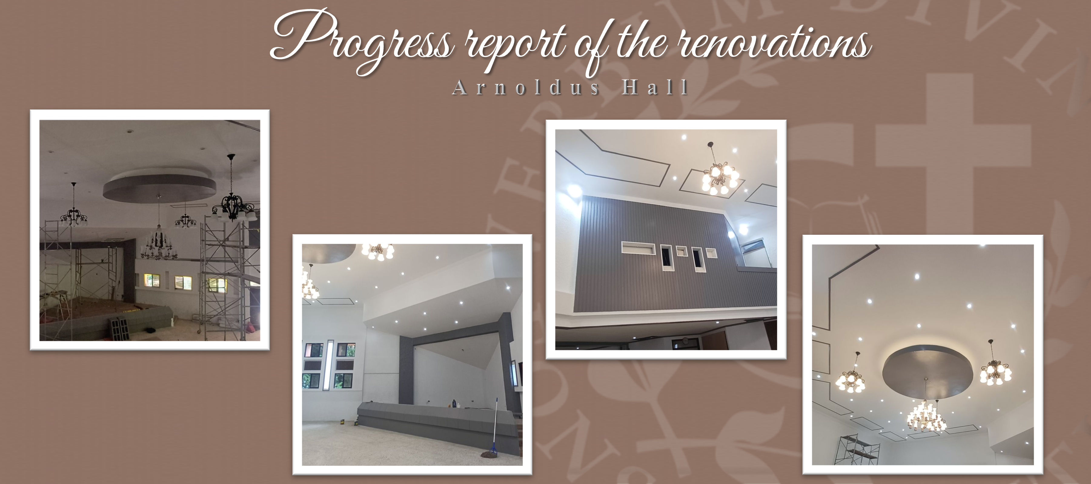 Progress report of the renovations (Arnoldus Hall)